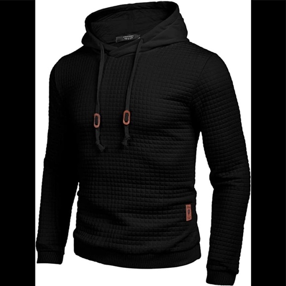 Other - New Mens Hoodie Sweater Ribbed Stretchable Heat Lasting w Drawstring